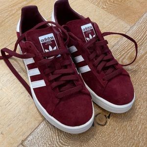 *NEW w/o box* Adidas campus burgundy suede sz7-7.5